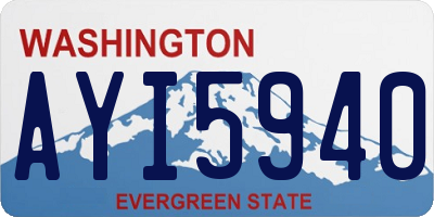 WA license plate AYI5940