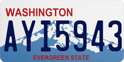 WA license plate AYI5943