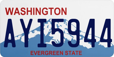 WA license plate AYI5944