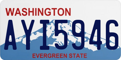 WA license plate AYI5946