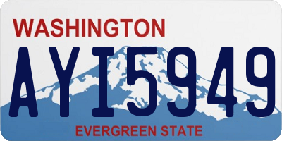 WA license plate AYI5949