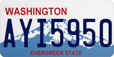 WA license plate AYI5950