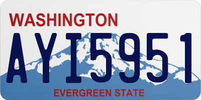 WA license plate AYI5951