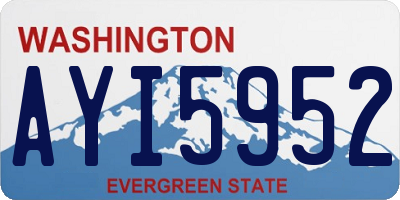 WA license plate AYI5952
