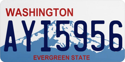 WA license plate AYI5956
