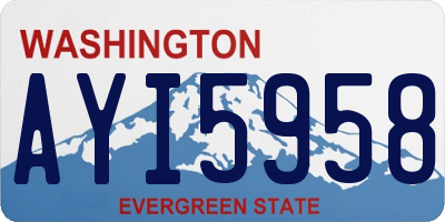 WA license plate AYI5958