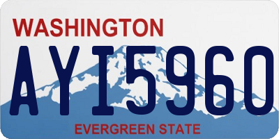 WA license plate AYI5960