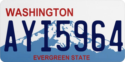 WA license plate AYI5964