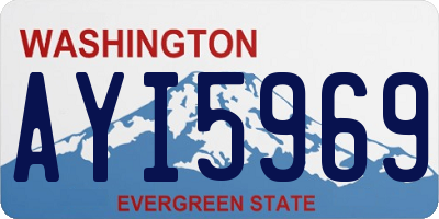 WA license plate AYI5969