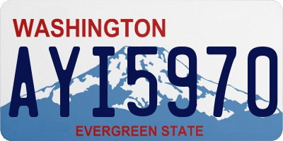 WA license plate AYI5970