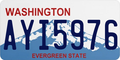 WA license plate AYI5976