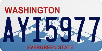 WA license plate AYI5977