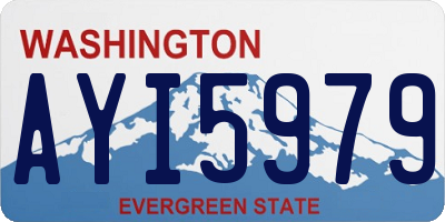 WA license plate AYI5979