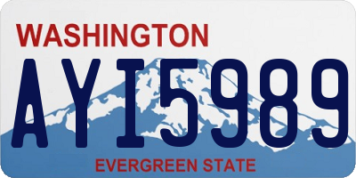 WA license plate AYI5989