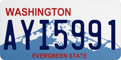 WA license plate AYI5991