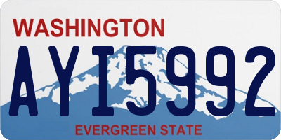 WA license plate AYI5992