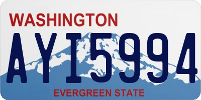 WA license plate AYI5994