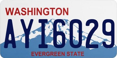 WA license plate AYI6029