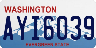 WA license plate AYI6039