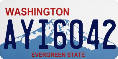 WA license plate AYI6042