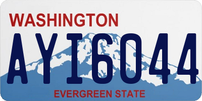 WA license plate AYI6044