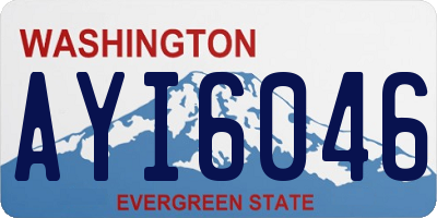 WA license plate AYI6046