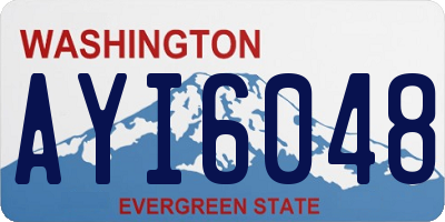 WA license plate AYI6048