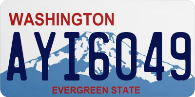 WA license plate AYI6049