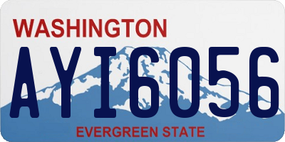 WA license plate AYI6056