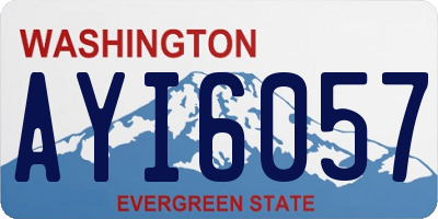 WA license plate AYI6057
