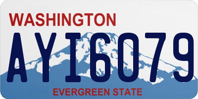 WA license plate AYI6079