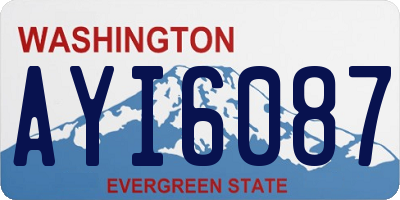 WA license plate AYI6087