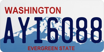 WA license plate AYI6088