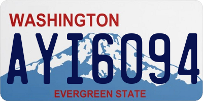 WA license plate AYI6094