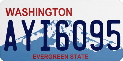 WA license plate AYI6095