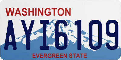 WA license plate AYI6109