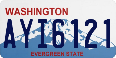 WA license plate AYI6121