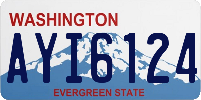 WA license plate AYI6124