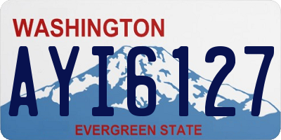 WA license plate AYI6127