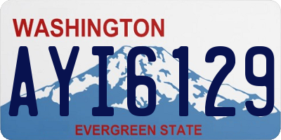 WA license plate AYI6129