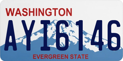 WA license plate AYI6146
