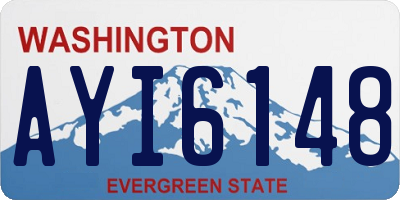 WA license plate AYI6148