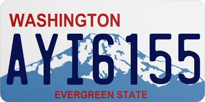 WA license plate AYI6155
