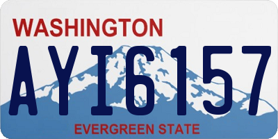 WA license plate AYI6157