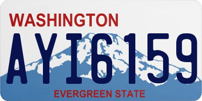 WA license plate AYI6159