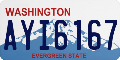 WA license plate AYI6167