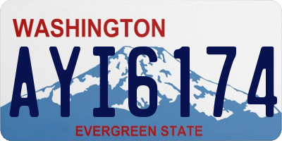 WA license plate AYI6174