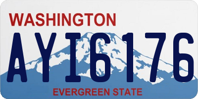 WA license plate AYI6176