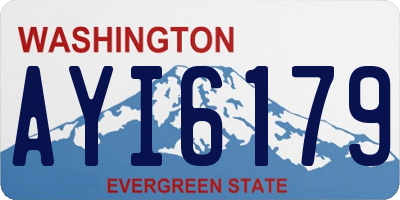 WA license plate AYI6179