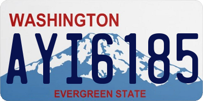 WA license plate AYI6185